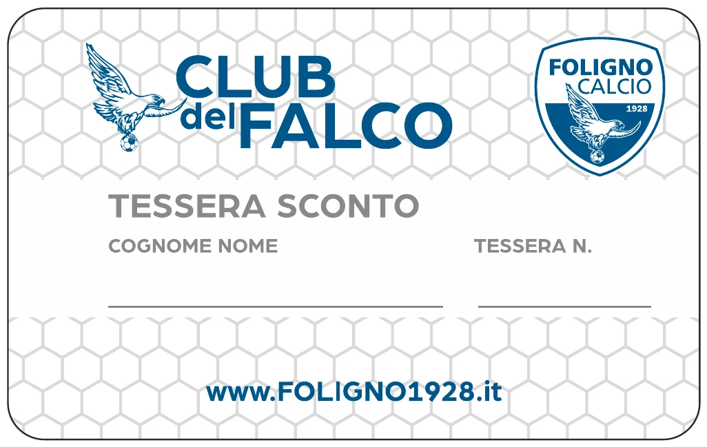 Tessera Club del Falco - fronte